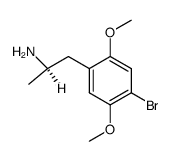 (-)-Brolamfetamine Structure