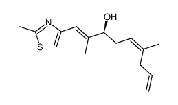 (3S)(1E,5Z)-2,6-dimethyl-1-(2-methyl(1,3-thiazol-4-yl))nona-1,5,8-trien-3-ol Structure