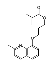 3-(2-methylquinolin-8-yl)oxypropyl 2-methylprop-2-enoate结构式