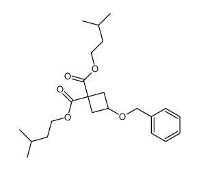 diisoamyl 3-benzyloxycyclobutane-1,1-dicarboxylate结构式