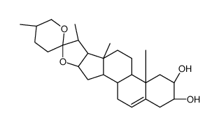 (25R)-Spirost-5-ene-2α,3β-diol Structure