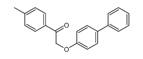 1-(4-methylphenyl)-2-(4-phenylphenoxy)ethanone Structure