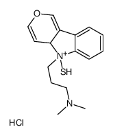 N,N-dimethyl-3-(5-sulfanyl-4aH-pyrano[4,3-b]indol-5-ium-5-yl)propan-1-amine,hydrochloride Structure