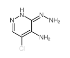 5-chloro-3-hydrazinyl-pyridazin-4-amine结构式