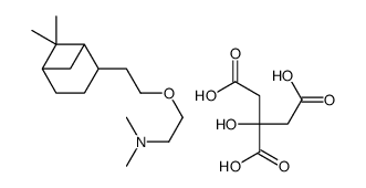 2-[2-(6,6-dimethyl-4-bicyclo[3.1.1]heptanyl)ethoxy]-N,N-dimethylethanamine,2-hydroxypropane-1,2,3-tricarboxylic acid结构式