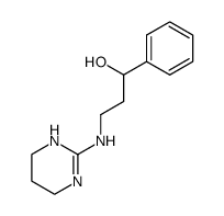 1-phenyl-3-(1,4,5,6-tetrahydro-pyrimidin-2-ylamino)-propan-1-ol结构式