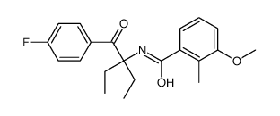 N-[3-(4-fluorobenzoyl)pentan-3-yl]-3-methoxy-2-methylbenzamide结构式