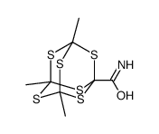 3,5,7-Trimethyl-2,4,6,8,9,10-hexathiaadamantane-1-carboxamide结构式