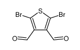 2,5-Dibromothiophene-3,4-dicarbaldehyde structure