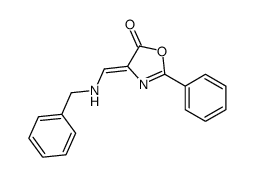 4-[(benzylamino)methylidene]-2-phenyl-1,3-oxazol-5-one Structure