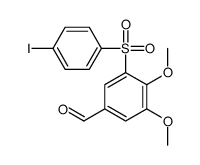 3-(4-iodophenyl)sulfonyl-4,5-dimethoxybenzaldehyde Structure