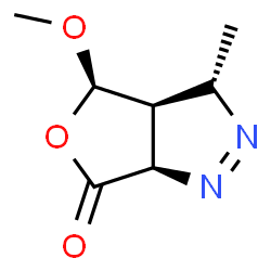 6H-Furo[3,4-c]pyrazol-6-one,3,3a,4,6a-tetrahydro-4-methoxy-3-methyl-,(3R,3aR,4S,6aS)-rel-(9CI) picture