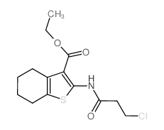 1-BENZOTHIOPHENE-3-CARBOXYLIC ACID, 2-[(3-CHLORO-1-OXOPROPYL)AMINO]-4,5,6,7-TETRAHYDRO-, ETHYL ESTER图片