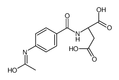 (2S)-2-[(4-acetamidobenzoyl)amino]butanedioic acid结构式