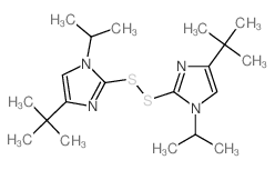 4-tert-Butyl-2-((4-tert-butyl-1-isopropyl-1H-imidazol-2-yl)dithio)-1-isopropyl-1H-imidazole结构式