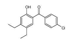 (4-chlorophenyl)-(4,5-diethyl-2-hydroxyphenyl)methanone Structure