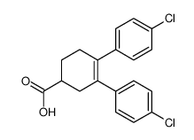 3,4-bis(4-chlorophenyl)cyclohex-3-ene-1-carboxylic acid Structure