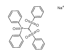 sodium (diphenylphosphoryl)bis(phenylsulfonyl)methanide Structure