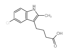 1H-Indole-3-butanoicacid, 5-chloro-2-methyl- structure