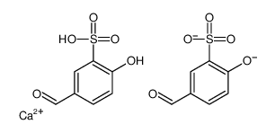 Bis(5-formyl-2-hydroxybenzenesulfonic acid)calcium salt结构式