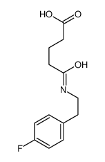 5-[2-(4-fluorophenyl)ethylamino]-5-oxopentanoic acid Structure