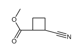 methyl (1R,2R)-2-cyanocyclobutane-1-carboxylate Structure