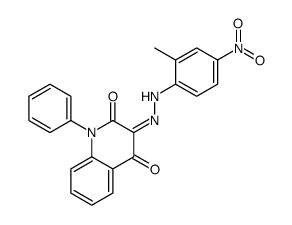 3-[(2-methyl-4-nitrophenyl)hydrazinylidene]-1-phenylquinoline-2,4-dione Structure