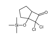 6,6-dichloro-5-trimethylsilyloxybicyclo[3.2.0]heptan-7-one Structure