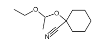 1-(1-ethoxy-ethoxy)-cyclohexanecarbonitrile结构式