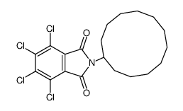 3,4,5,6-tetrachloro-N-cyclododecylphthalimide structure