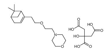 4-[2-[2-(6,6-dimethyl-4-bicyclo[3.1.1]hept-3-enyl)ethoxy]ethyl]morpholine,2-hydroxypropane-1,2,3-tricarboxylic acid Structure