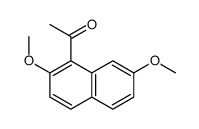 1-acetyl-2,7-dimethoxynaphthalene Structure