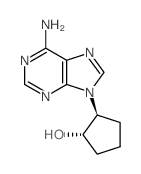 (1S,2S)-2-(6-aminopurin-9-yl)cyclopentan-1-ol Structure