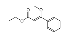 ethyl 3-methoxy-3-phenyl-2(Z)-propenoate Structure