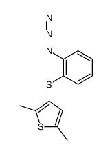 3-(2-azido-phenylsulfanyl)-2,5-dimethyl-thiophene Structure