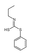 N-Propyldithiocarbamic acid phenyl ester Structure