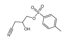 (3RS)-3-hydroxy-4-p-toluenesulfonyloxybutyronitrile结构式