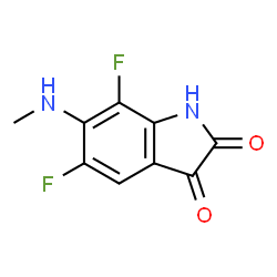 1H-Indole-2,3-dione, 5,7-difluoro-6-(methylamino)- (9CI) Structure