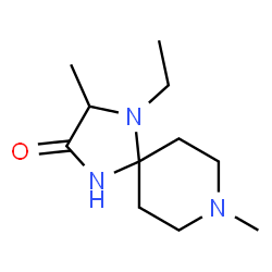 1,4,8-Triazaspiro[4.5]decan-2-one,4-ethyl-3,8-dimethyl-(9CI)结构式