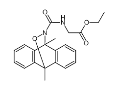 ethyl (9,10-dimethyl-9,10-dihydro-9,10-(epoxyimino)anthracene-11-carbonyl)glycinate Structure