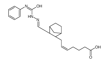 (Z)-7-[(1R,2R,3R,4R)-3-[(E)-(phenylcarbamoylhydrazinylidene)methyl]-2-bicyclo[2.2.1]heptanyl]hept-5-enoic acid结构式