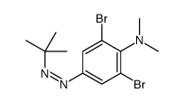 2,6-dibromo-4-(tert-butyldiazenyl)-N,N-dimethylaniline Structure