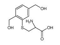 (2R)-2-amino-3-[2,5-bis(hydroxymethyl)phenyl]sulfanylpropanoic acid结构式