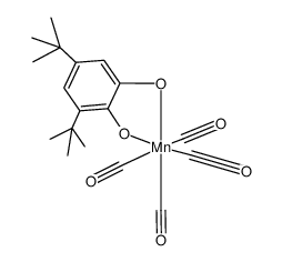 {Mn(CO)4(3,5-di-tert-butyl-1,2-semiquinone radical anion)} Structure