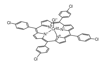 chlorochromium(III) meso-tetrakis(4-chlorophenyl)porphyrinate Structure