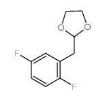 1,4-DIFLUORO-2-(1,3-DIOXOLAN-2-YLMETHYL)BENZENE结构式