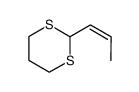 (Z)-2-(1-propen-1-yl)-1,3-dithiane结构式