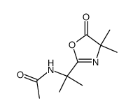 2-<2-acetylaminoprop-2-yl>-4,4-dimethyl-5(4H)-oxazolone Structure