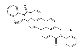 2-(2-aminophenyl)benzimidazo[2,1-a]anthra[2,1,9-def:6,5,10-d'e'f']diisoquinoline-1,3,8(2H)-trione structure