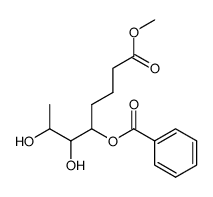 methyl (RS)-5-benzoyloxy-6,7-dihydroxyoctanoate结构式